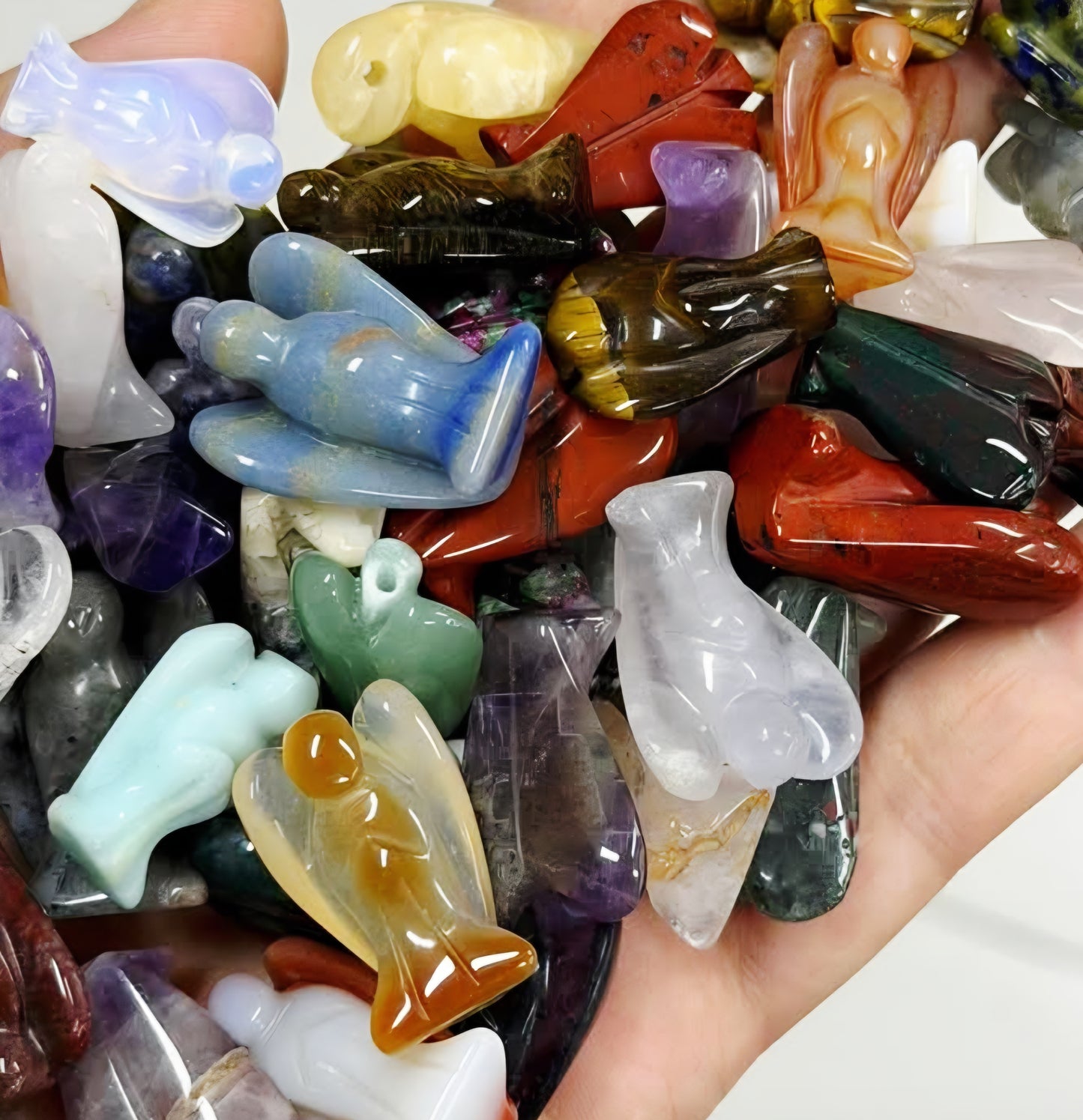 Angel Crystal Carving Mix Mineral stone - 1 kg wholesale Bulk
