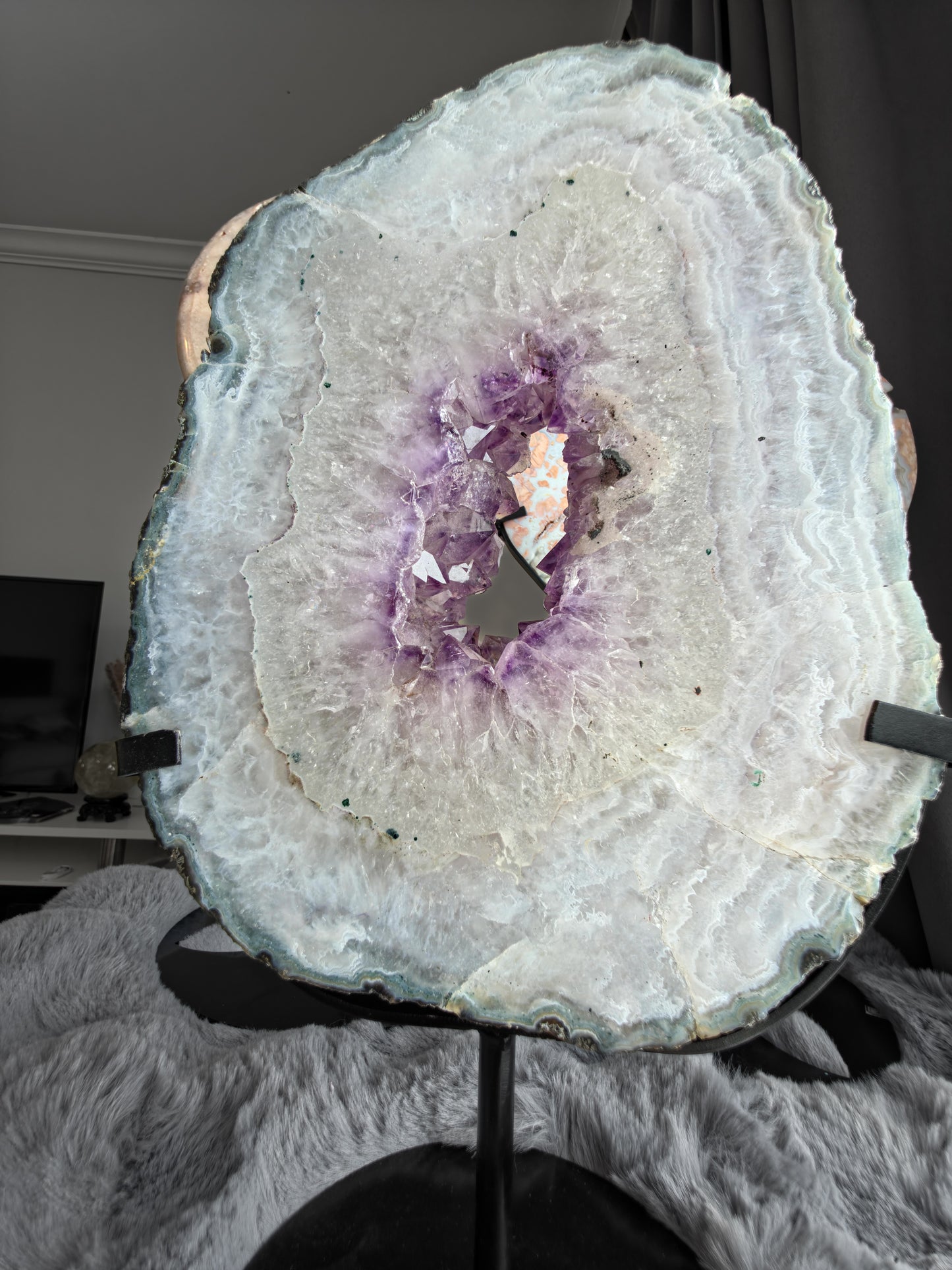 Amethyst from Brazil with stand 5.7 kilo