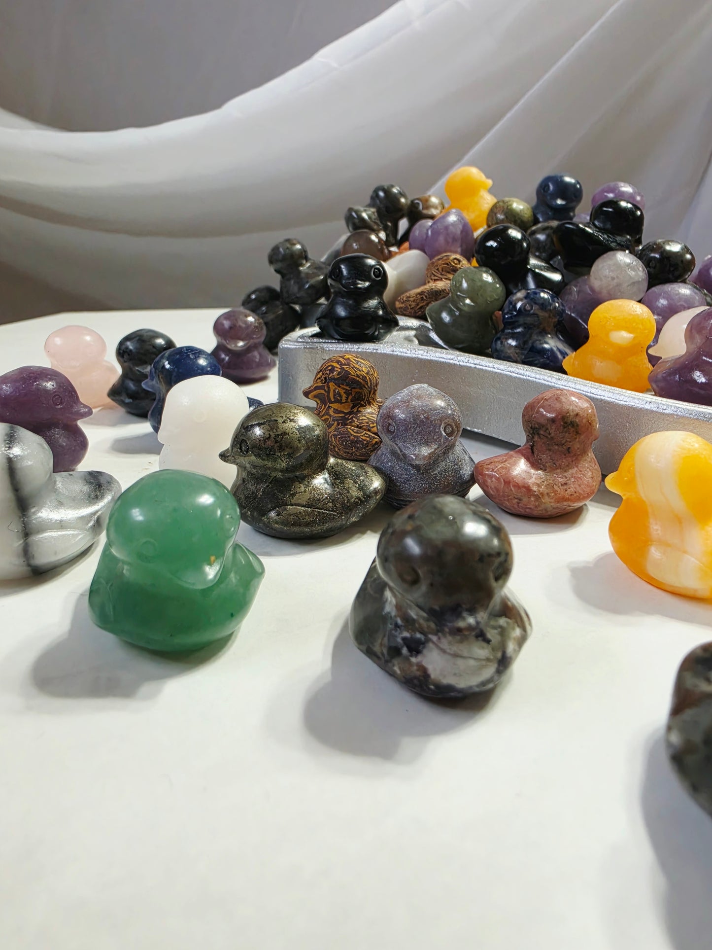 Hand-Made from Thaïlande Duck Small Carving 11 pieces Mix