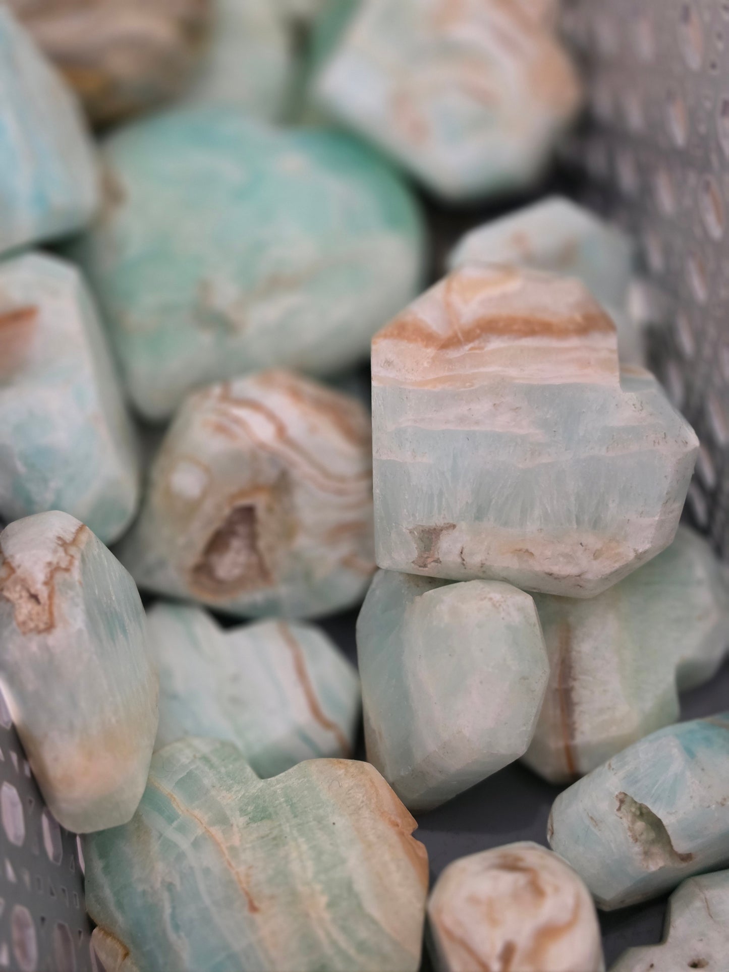 Caribbean Calcite Heart Carving From Pakistan 8 random Heart Wholesale