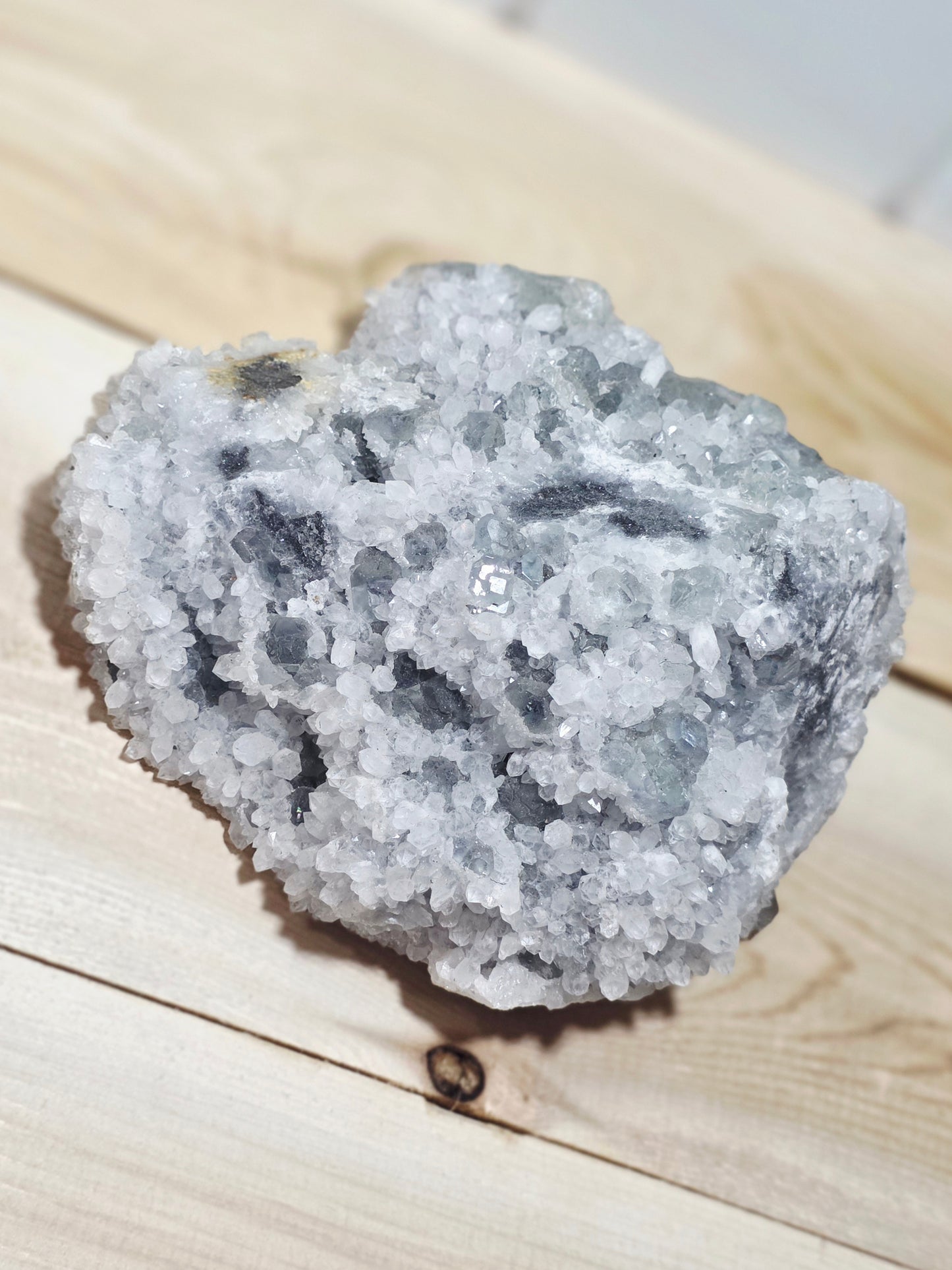 Fluorite Apophylite Matrix Quartz Crystal Specimen