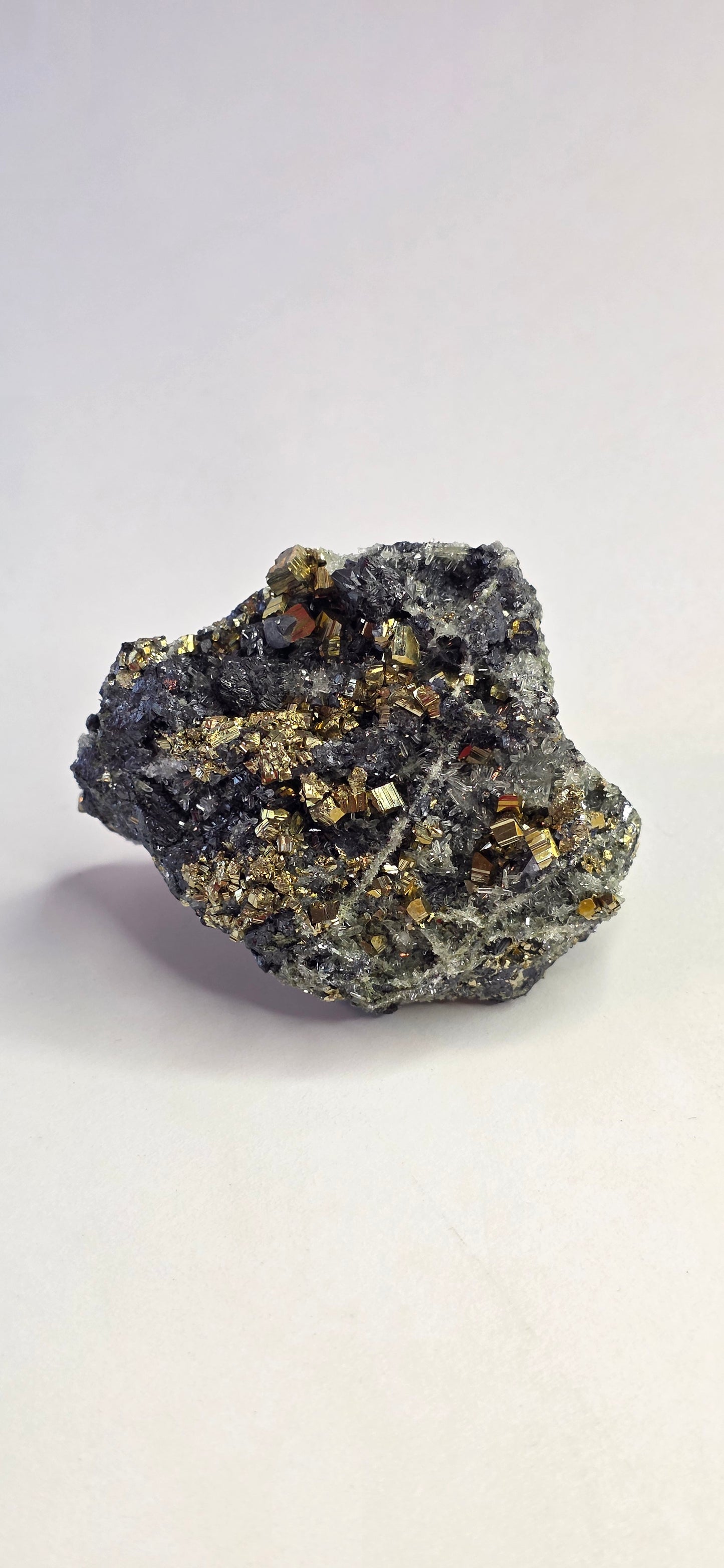 Pyrite Sphalerite Quartz Specimen From Madan Bulgaria