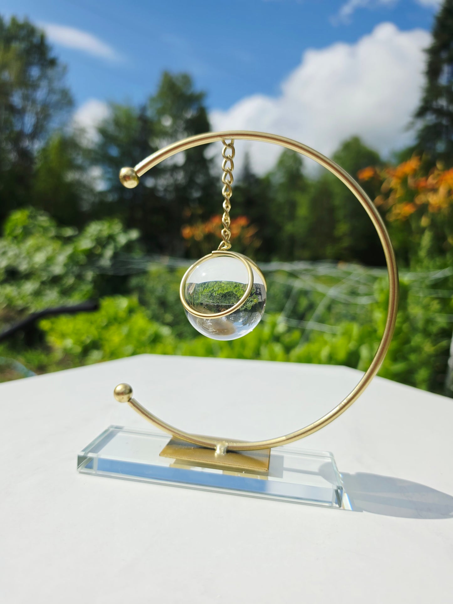 Gold Half Circle Sphere / Specimens Holder