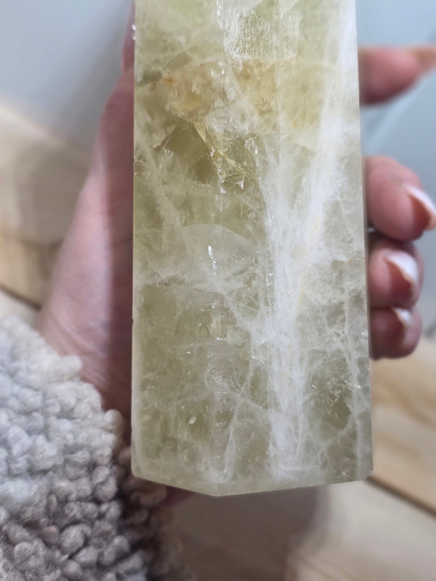Citrine Tower 2.1lbs - Rambo Inclusions- Quartz Crystal