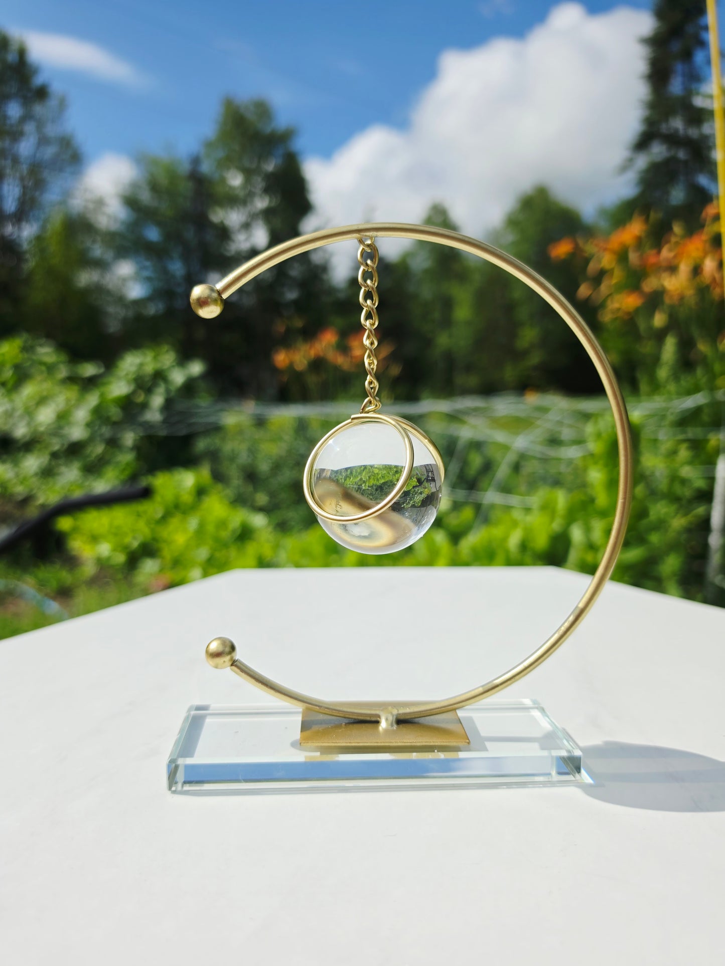 Gold Half Circle Sphere / Specimens Holder