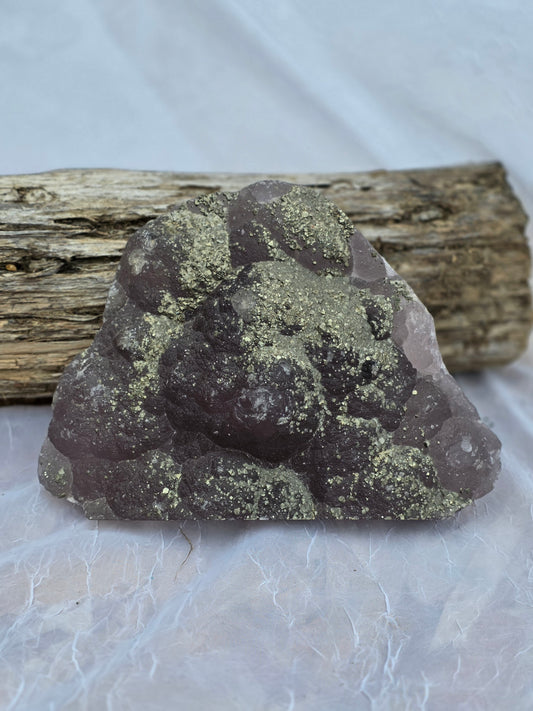 Pyrite on Fluorite Matrix Specimen 5.12 lbs