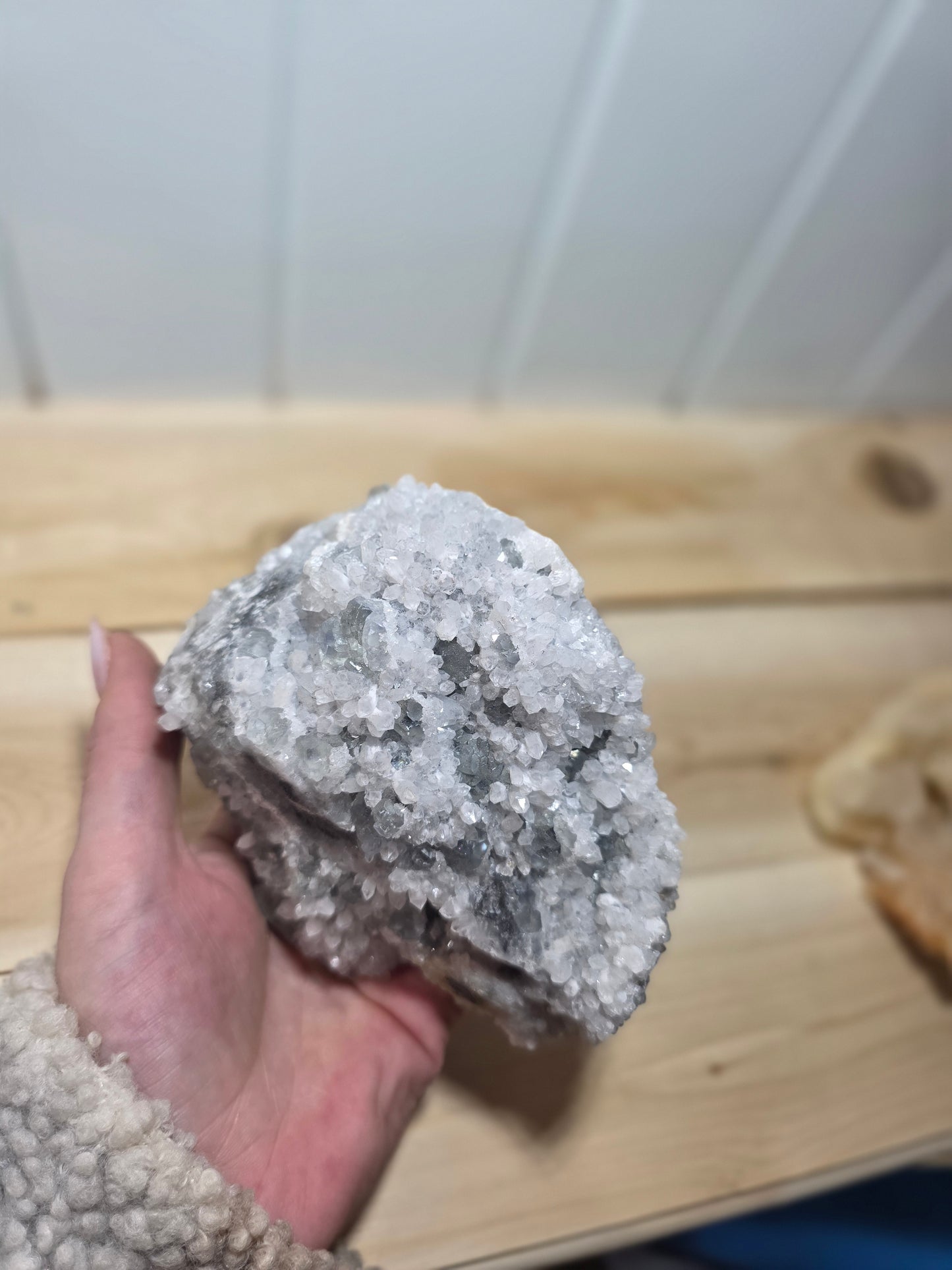 Fluorite Apophylite Matrix Quartz Crystal Specimen